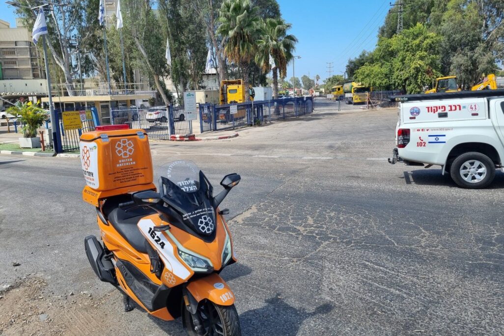 זירת תאונת העבודה הקטלנית ליד פרדס חנה (צילום: איחוד הצלה) זירת תאונת העבודה הקטלנית ליד פרדס חנה (צילום: איחוד הצלה)
