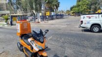 זירת תאונת העבודה הקטלנית ליד פרדס חנה (צילום: איחוד הצלה)