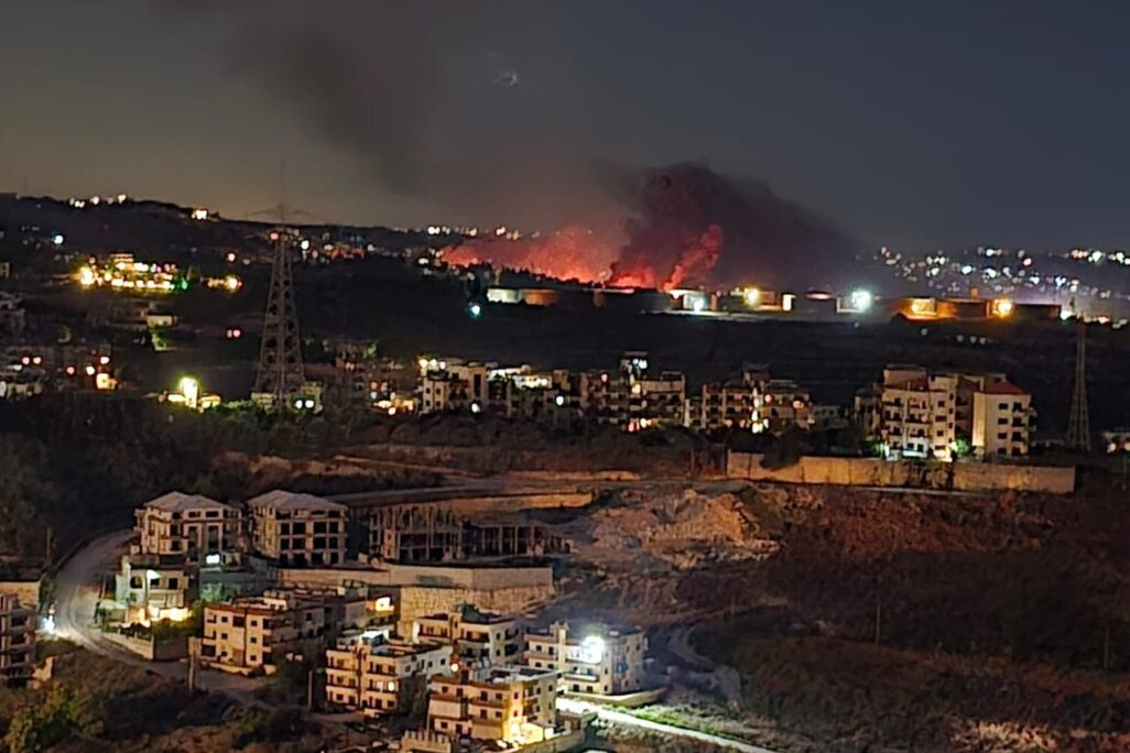 תיעוד תקיפות חיל האוויר בדרום לבנון (צילום: רשתות חברתיות, ס' 27א')
