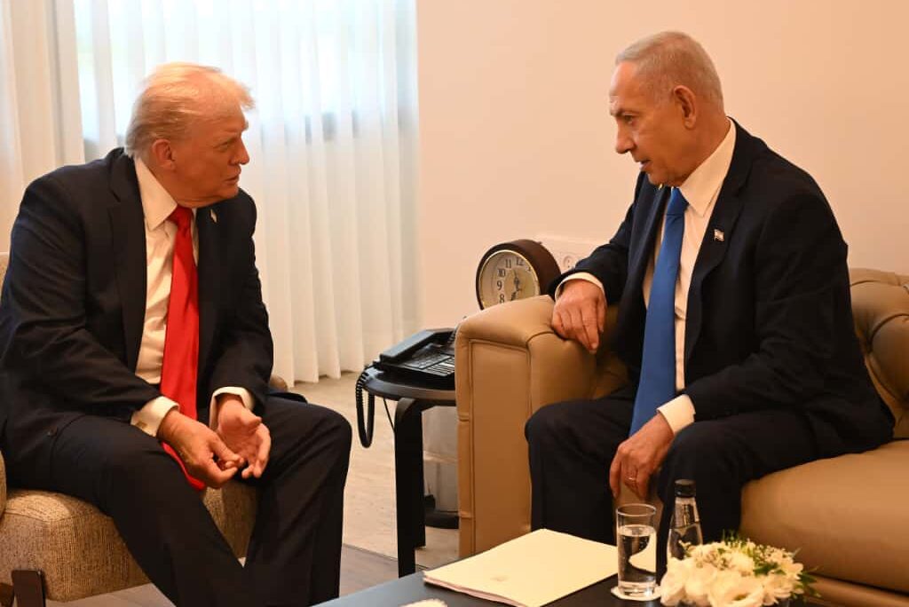 פגישת נתניהו וטראמפ (צילום: לע"מ)
