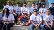 טקס הפרידה מסונטאיה אוקארסרי בנתב"ג (צילום: אבשלום ששוני/פלאש90)