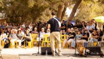 טקס קיבוץ ניר עוז לציון 7 באוקטובר (צילום: אוהד שחר)