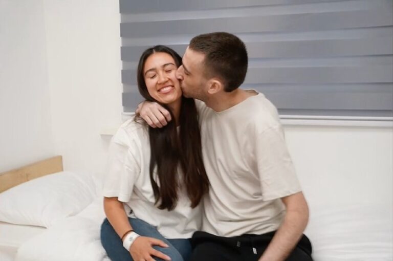 שורדת השבי נועה ארגמני עם בן זוגה, החטוף השב אבינתן אור (צילום: רשתות חברתיות)