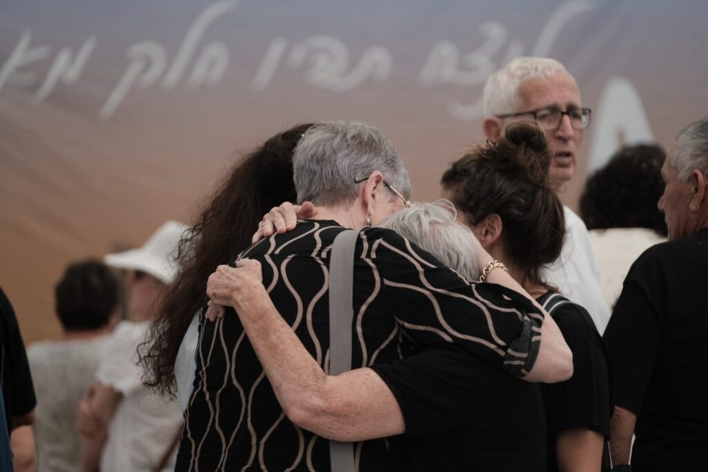 הטקס בכפר עזה (צילום: דוד טברסקי)