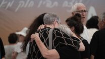 הטקס בכפר עזה (צילום: דוד טברסקי)