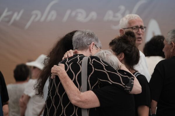 הטקס בכפר עזה (צילום: דוד טברסקי)