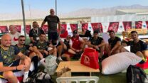 קבוצת 'אלביט שדרות' בספורטיאדה באילת (צילום: ליאור ברטל)