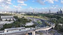 הדמיה של גשר גני יהושע (צילום: נת"ע)