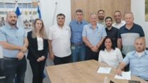 חתימת הסכם קיבוצי לעובדי חברת לביא, המפעילה את הרכבת הקלה בירושלים (צילום: דוברות ההסתדרות9