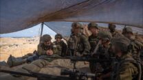 הרמטכ"ל אייל זמיר במסדרון נצרים (צילום: דובר צה"ל)