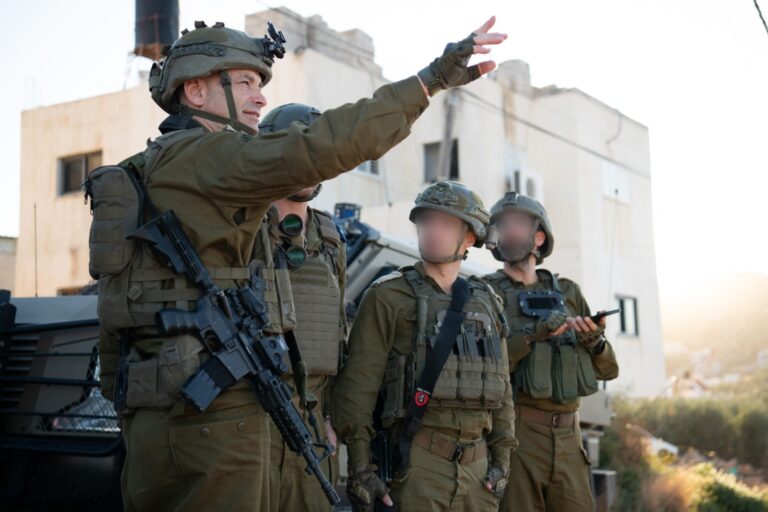 מפקד אוגדת איו"ש, תת-אלוף קובי הלר, מפקד על המבצע בצפון השומרון (צילום: דובר צה"ל)