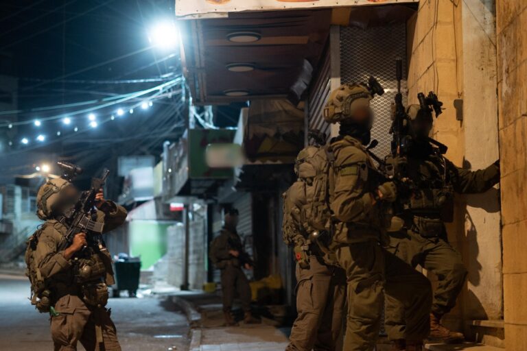 כוחות צה"ל בסריקות ופשיטות במסגרת המבצע בצפון השומרון (צילום: דובר צה"ל)