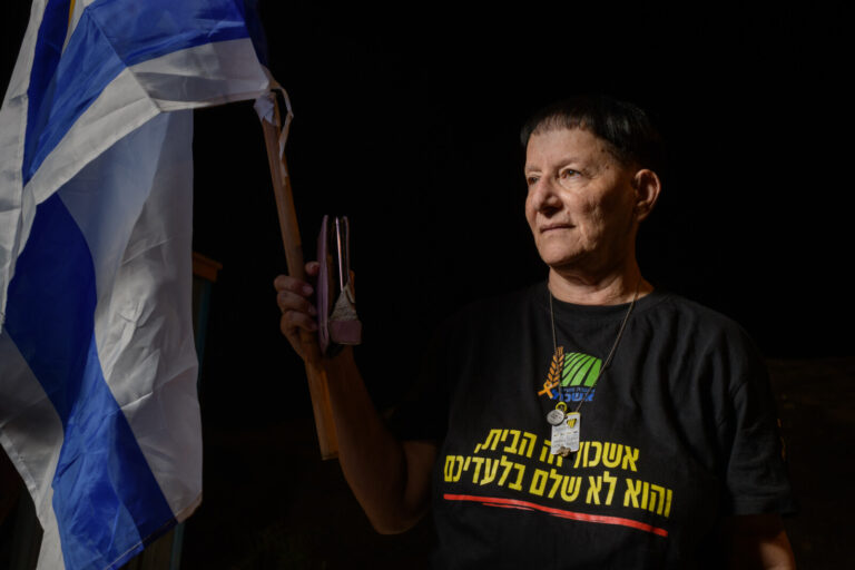 מילכה בנימיני-אשל. "אם אנגרסט מוכן להיכנס לעזה להוציא את חברו לטנק, אז מי אנחנו?" (צילום: יונתן בלום)