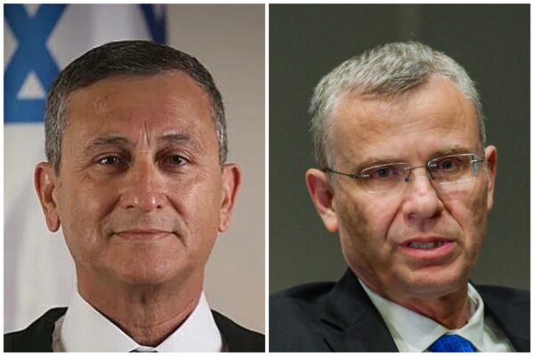 שר המשפטים יריב לוין (מימין) והשופט בדימוס יוסף בן-חמו (צילום: אבשלום ששוני/ פלאש 90, אתר הרשות השופטת)