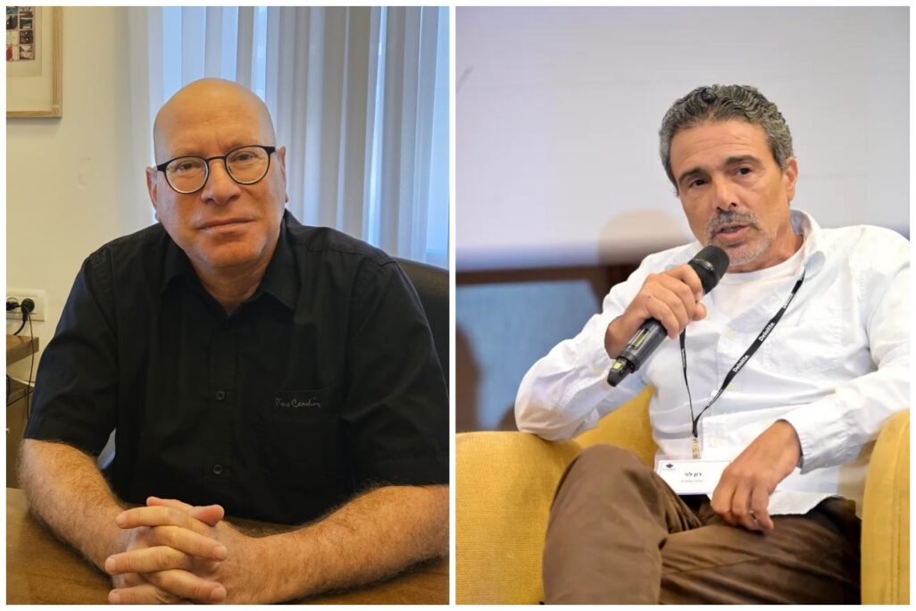 רון לוי (מימין) ועו"ד רועי קנת (צילום: שני לזרוביץ׳)