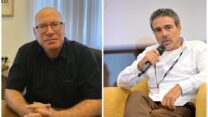 רון לוי (מימין) ועו"ד רועי קנת (צילום: שני לזרוביץ׳)