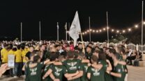 חניכי המכינות בטקס פתיחת קמפוס לביא (צילום: יניב שרון)