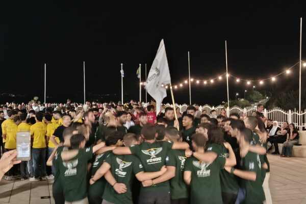 חניכי המכינות בטקס פתיחת קמפוס לביא (צילום: יניב שרון)