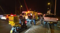 זירת הירי בכפר קרע (צילום: תיעוד מבצעי מד"א)