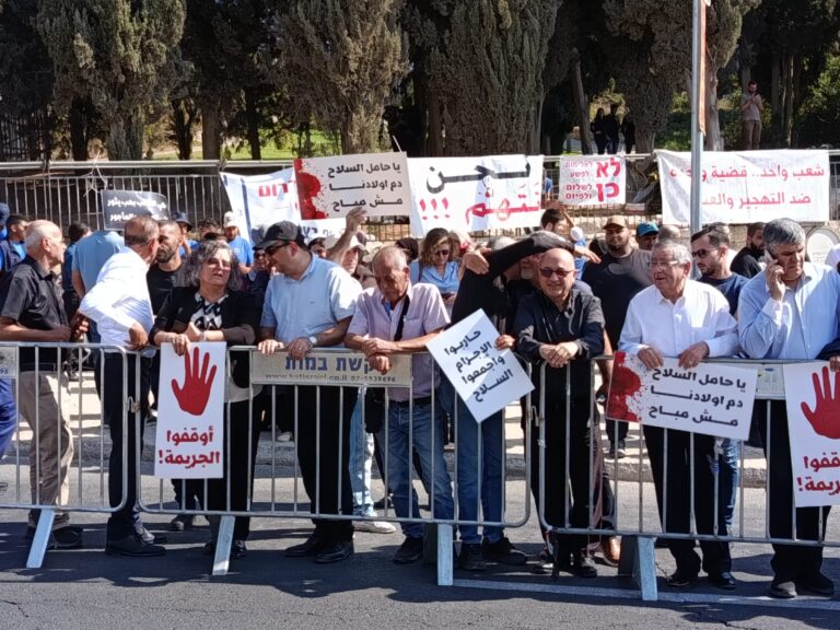 Protest at the Government Building (Photo: Yaniv Sharon)
