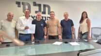 חתימת ההסכם במכללת תל חי - הנדסאים (צילום: דוברות ההסתדרות)