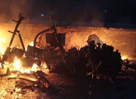 האמר הצבאי שחיל האוויר הפציץ בבית ג'ן בדרום סוריה (צילום: השימוש נעשה בהתאם להוראות סעיף 27א' לחוק זכויות יוצרים) האמר הצבאי שחיל האוויר הפציץ בבית ג'ן בדרום סוריה (צילום: השימוש נעשה בהתאם להוראות סעיף 27א' לחוק זכויות יוצרים)
