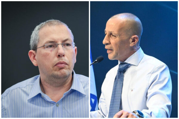 יו"ר הסתדרות עובדי המדינה עו"ד אופיר אלקלעי וראש רשות המיסים עו"ד שי אהרונוביץ' (צילום: קובי קואנקס; נעם ריבקין-פנטון/פלאש90)