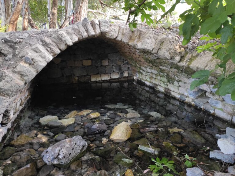 מבנה שהשתמר בעין פית (צילום: יניב סגל)