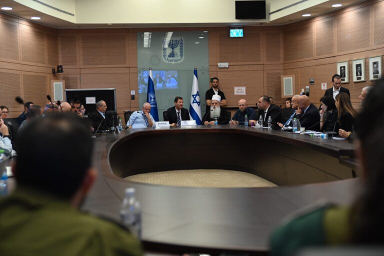 דיון ועדת החוץ והביטחון על מצב הדרוזים בסוריה (צילום: אור גואטה)