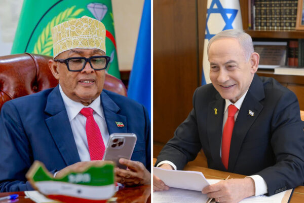 ראש הממשלה בנימין נתניהו ונשיא סומלילנד ד"ר אבדירחמן מוחמד עבדילאהי (צילומים: לע"מ)