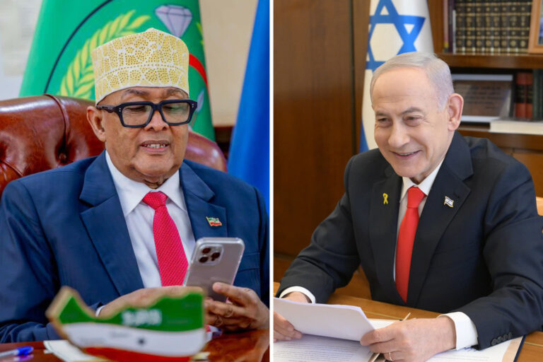 ראש הממשלה בנימין נתניהו ונשיא סומלילנד ד"ר אבדירחמן מוחמד עבדילאהי (צילומים: לע"מ)