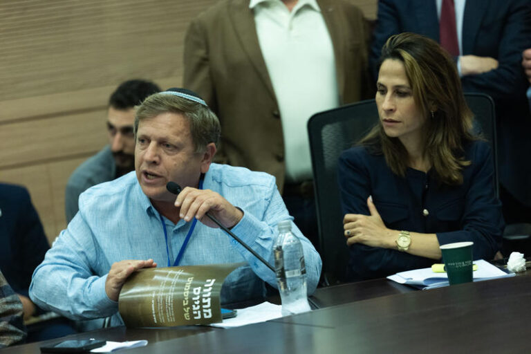 חגי לובר בדיון הוועדה. "קורא להתנגד לחוק בצורה גורפת" (צילום: יונתן זינדל/פלאש90)