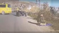 חייל מילואים דרס פלסטיני עם טרקטורון (צילום מסך)