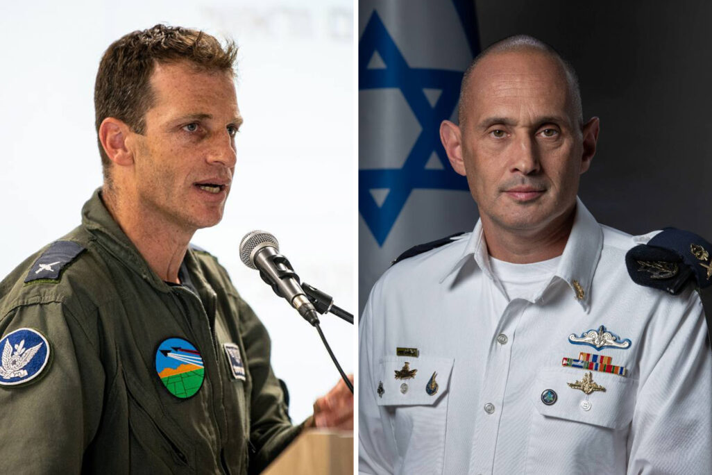 אלוף אייל הראל (מימין) ותא"ל עומר טישלר (צילומים: דובר צה"ל) אלוף אייל הראל (מימין) ותא"ל עומר טישלר (צילומים: דובר צה"ל)