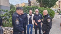 זירת הרצח בבת ים (צילום: דוברות המשטרה)