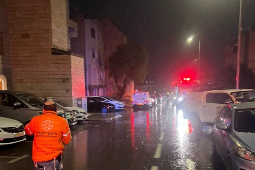 זירת השריפה הקטלנית בירושלים (צילום: איחוד הצלה) זירת השריפה הקטלנית בירושלים (צילום: איחוד הצלה)