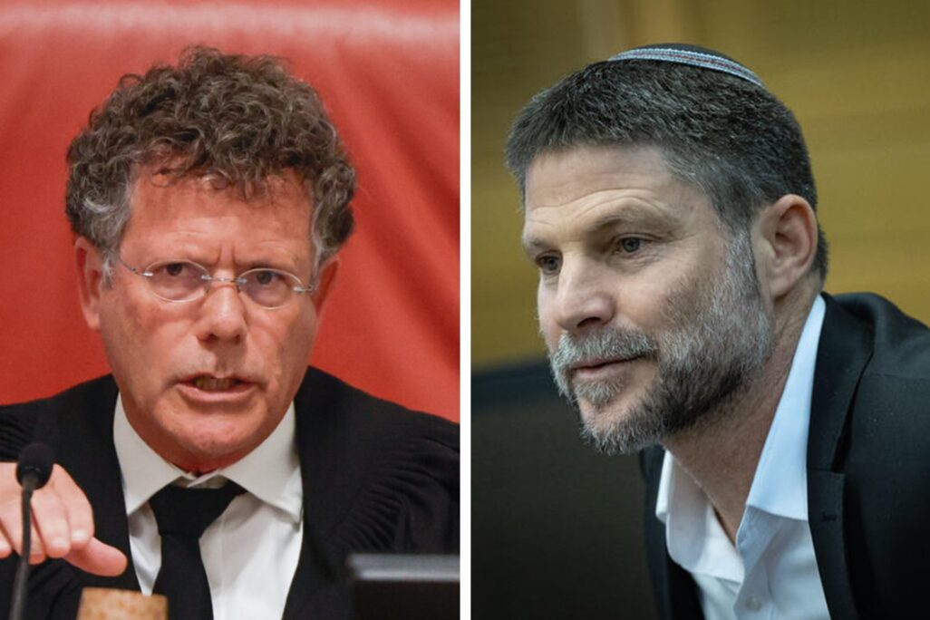 שר האוצר בצלאל סמוטריץ' ונשיא העליון יצחק עמית (צילום: יונתן זינדל/פלאש90) שר האוצר בצלאל סמוטריץ' ונשיא העליון יצחק עמית (צילום: יונתן זינדל/פלאש90)