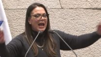 ח"כ גלית דיסטל אטבריאן במליאת הכנסת (צילום מסך)