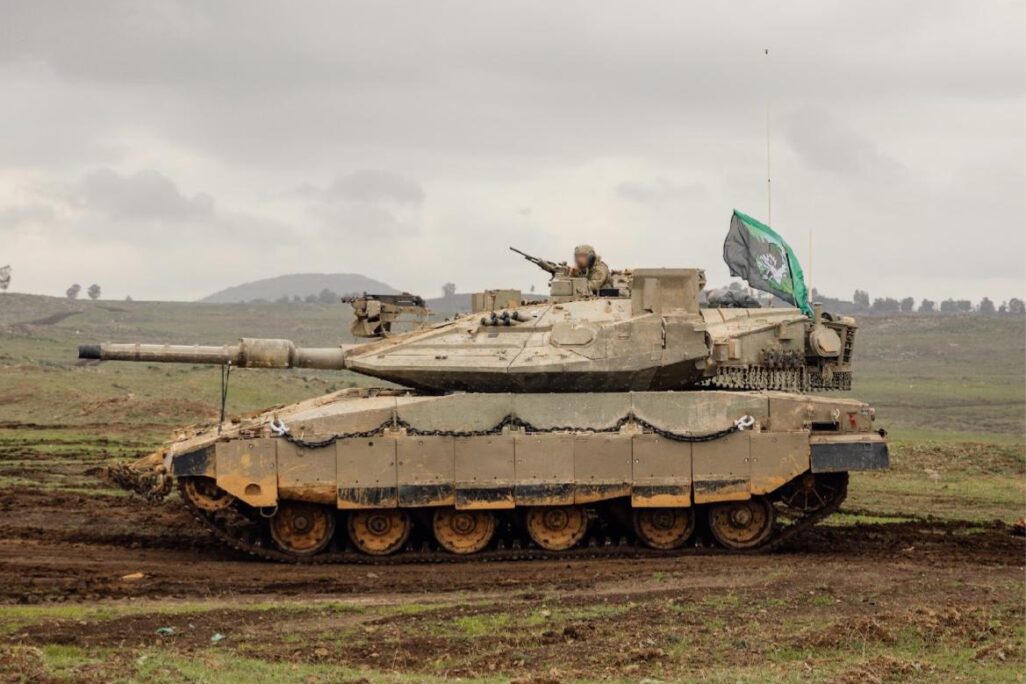 תרגיל חטיבת השיריון 401 בגבול הצפון (צילום: דובר צה"ל)