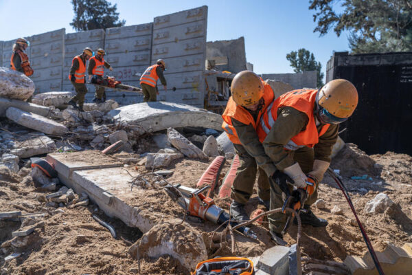 תרגיל לתרחיש רעידת אדמה ליד אשקלון (ארכיון: יניב נדב/פלאש90)