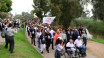 נכי צה"ל מובילים צעדת הוקרה לפצועי צה"ל בתל אביב (צילום: תומר נויברג / פלאש 90)