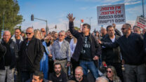 תושבים קריית שמונה במחאה על מדיניות הממשלה ביחס לעיר, דצמבר 2025 (צילום: אייל מרגולין \ פלאש 90)