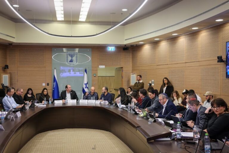 מימין: יו"ר ועדת החוקה שמחה רוטמן ועו"ד ד"ר גור בליי בוועדת החוקה (צילום: נועם מושקוביץ/דוברות הכנסת)