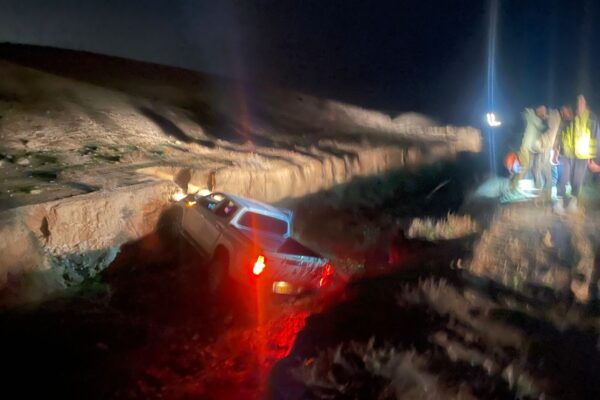 זירת תאונת הדרכים הקטלנית (צילום: תיעוד מבצעי מד"א)