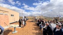 בצלאל סמוטריץ' בטקס הקמת ההתנחלות יציב בגוש עציון (צילום: ללא קרדיט)