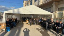 מאהל המחאה בסח'נין (צילום: מאג'ד אבו יונס)