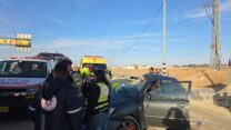 זירת התאונה הקטלנית ליד צומת טללים (צילום: תיעוד מבצעי מד"א)