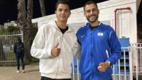 משמאל: איתי עוזיאל ואדם יעקובי (צילום: איגוד האתלטיקה)