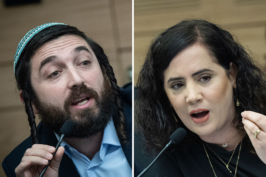 ח"כ נעמה לזימי וח"כ צבי סוכות (צילומים: פלאש90)
