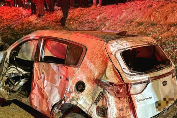 הרכב שבו נסע גבר בן כ-30 שנהרג בתאונה בכביש 25 (צילום: איחוד הצלה)